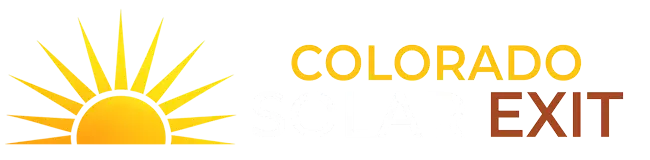 Colorado Solar Exit logo with rising sun
